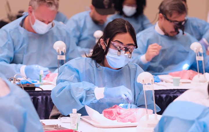 Group of dentists attending a CE course
