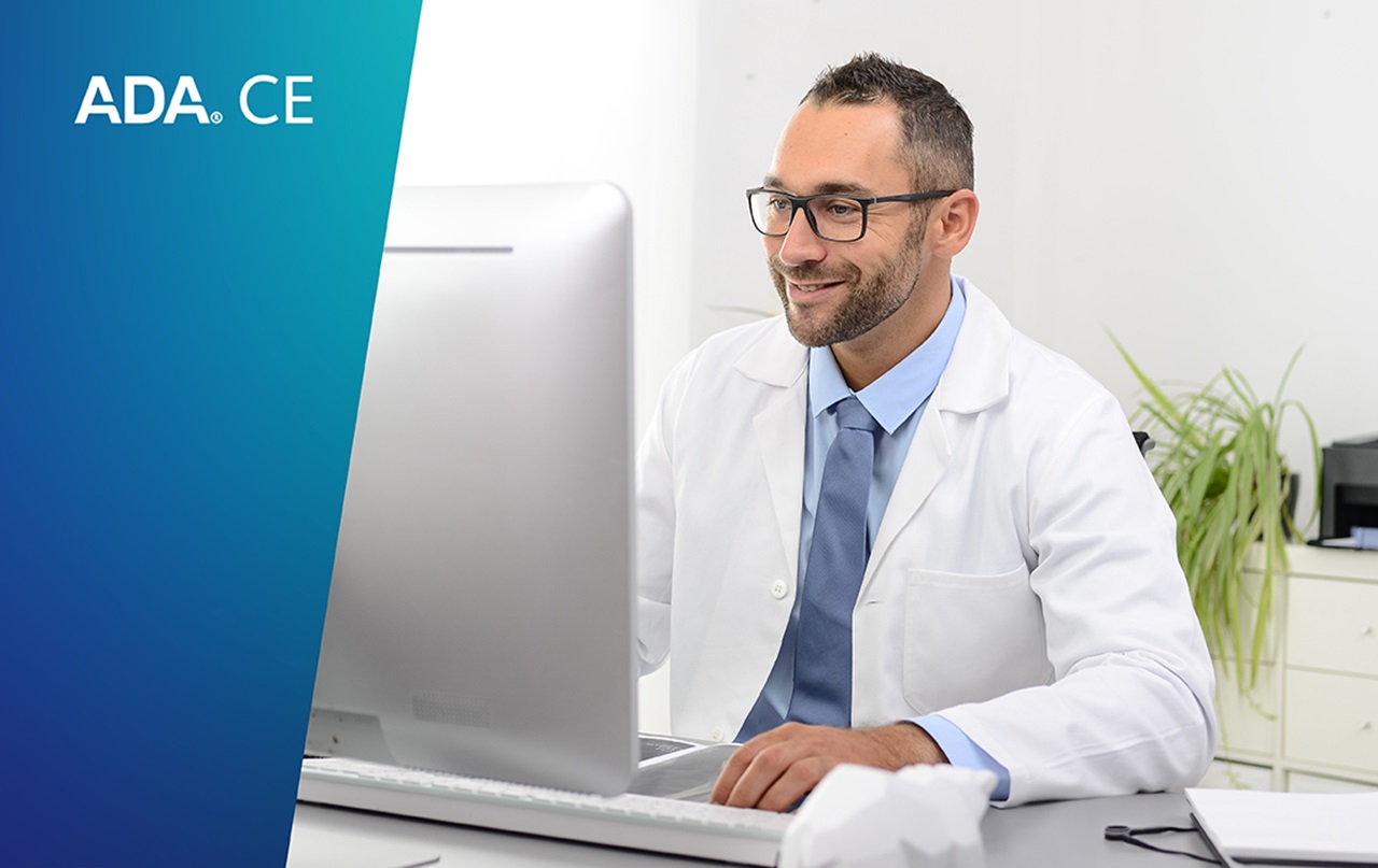 ADA CE - dentist on desktop