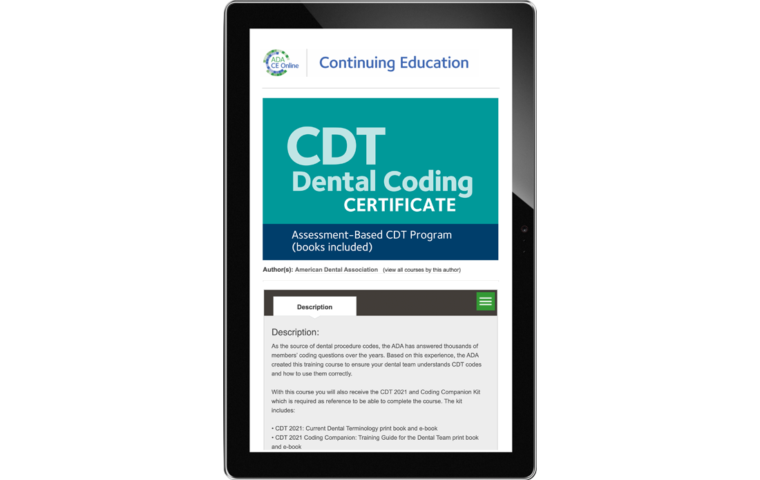 CDT Books and More American Dental Association
