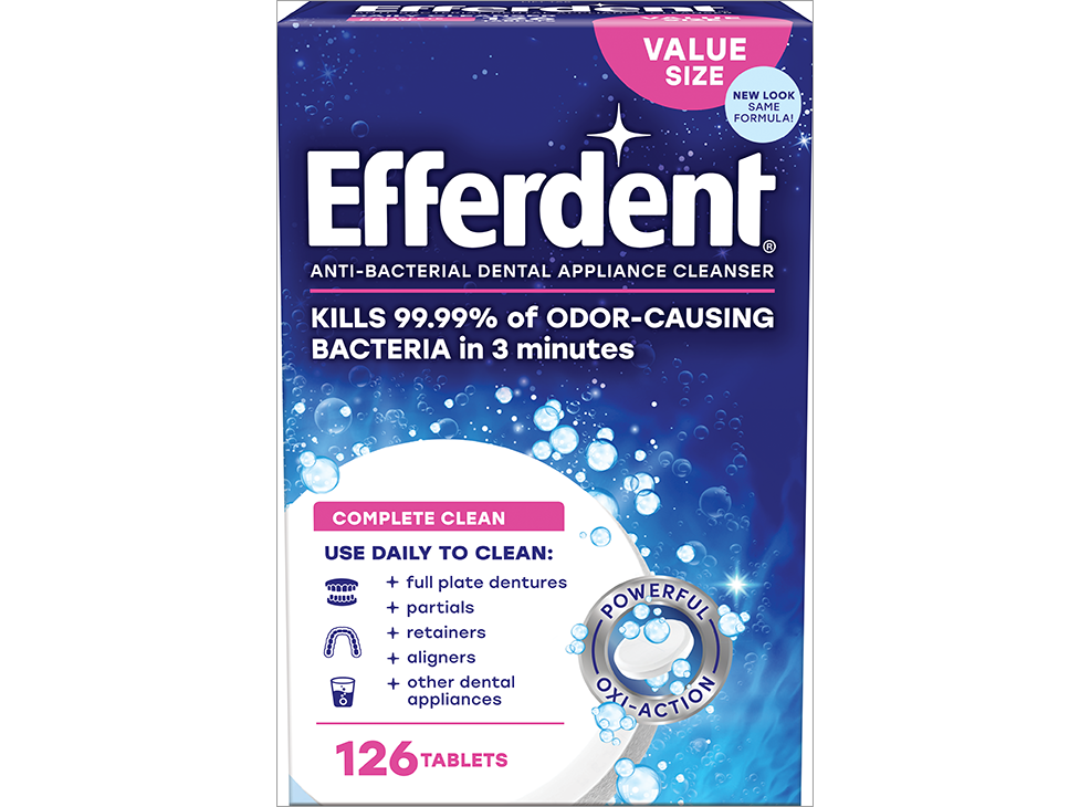 Image 1: Efferdent Denture Cleanser (Complete Clean, Fresh & Clean)