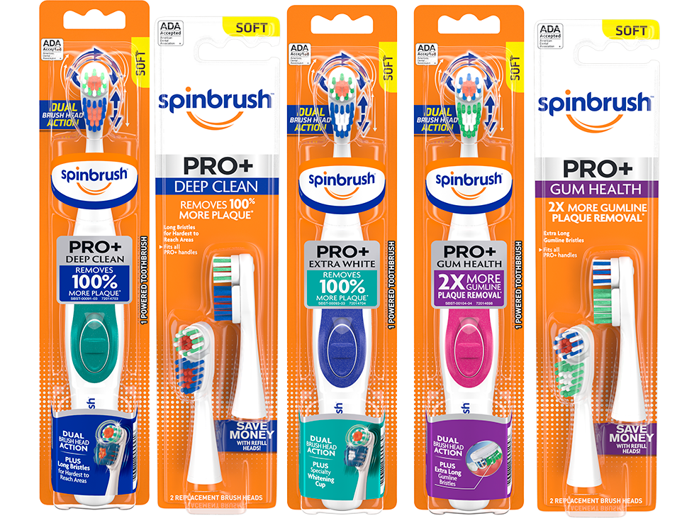 Image 1: Arm & Hammer Spinbrush Pro Series Battery Powered Toothbrush