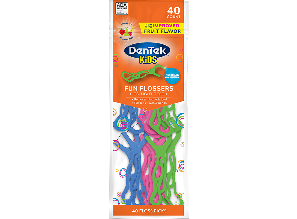 Image 1: DenTek Kids Fun Flosser Floss Picks