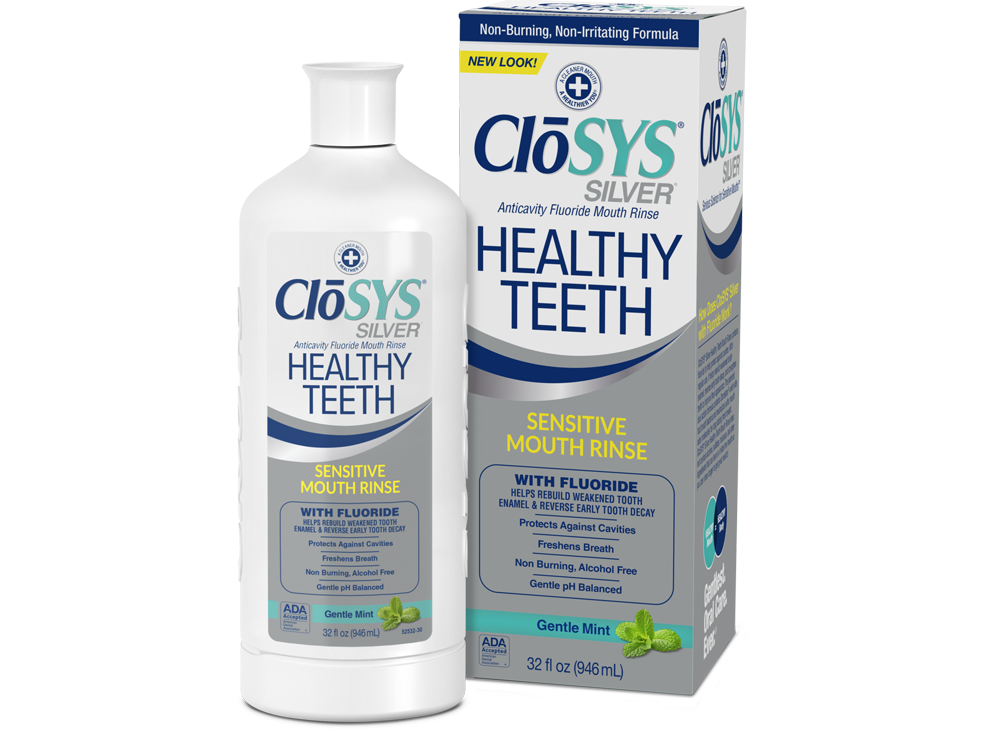 ClōSYS® Silver Healthy Teeth Oral Rinse American Dental Association