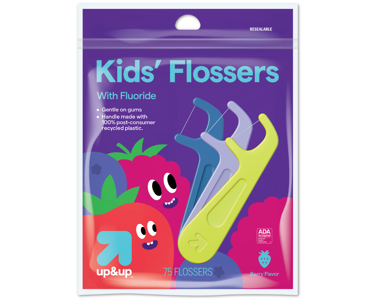 up&up Kids' Flossers with Fluoride | American Dental Association