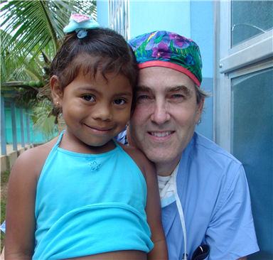 Dentist and young girl patient