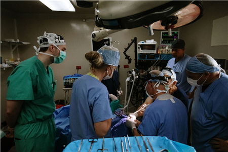 Doctors in operating room 