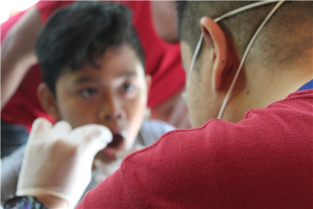 Dentist Examining Child